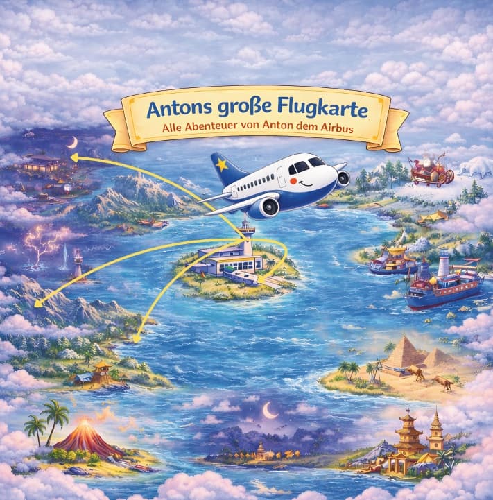 Antons große Flugkarte